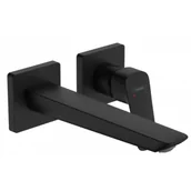 Baterie umywalkowe - HANSGROHE 71256670 Logis Jednouchwytowa bateria umywalkowa ?cienna Fine, podtynkowa z wyelwk? 20,5 cm Czarny Matowy - miniaturka - grafika 1