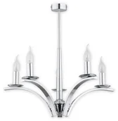 Lampy sufitowe - Lemir Kapra żyrandol 5 pł. / chrom O2865 W5 CH - miniaturka - grafika 1