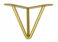 Meble modułowe i akcesoria - Noga metalowa Hairpin Original Złota 22 cm - miniaturka - grafika 1