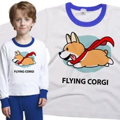 Piżamy dla dziewczynek - Piżama dziecięca Latający Pies Corgi 98/104 - VoloDonum - miniaturka - grafika 1