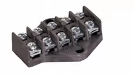 Inne akcesoria elektryczne - Listwa NASIELSK zaciskowa-LZ-5x4-mm2-400V-romb-czarna 941-02 - miniaturka - grafika 1