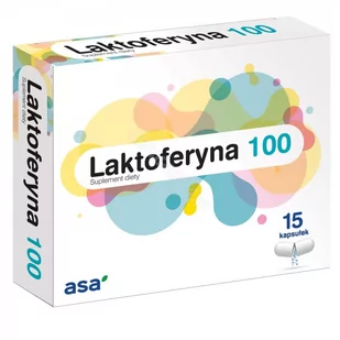 ASA Laktoferyna 100 x 15 kaps - Przeziębienie i grypa - miniaturka - grafika 1