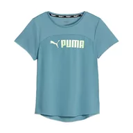 Koszulki sportowe damskie - T-shirt treningowy damski PUMA Fit Logo Ultrabreathe - miniaturka - grafika 1