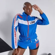 Kurtki damskie - Kurtka damska LABELLAMAFIA JACKET BLOCKLETTER BLUE - miniaturka - grafika 1