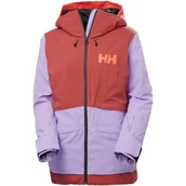 Kurtki narciarskie - Helly Hansen Powchaser 2.0, kurtka narciarska, damska, fioletowy - miniaturka - grafika 1