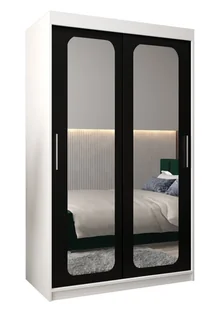 Szafa przesuwna Garderoba PROMO T3 120 gł. 62 biały/czarny - Szafy Szafa przesuwna Garderoba PROMO T3 120 gł. 62 biały/czarny - Szafy - miniaturka - grafika 1