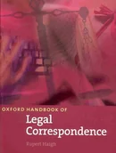 Książki do nauki języka angielskiego - Haigh Rupert Oxford Handbook of Legal Correspondence - mamy na stanie, wyślemy natychmiast - miniaturka - grafika 1