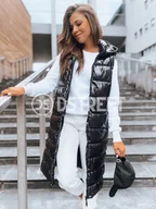Moda i Uroda OUTLET - Kamizelka pikowana damska GANTINI czarna Dstreet TY3739-L - miniaturka - grafika 1