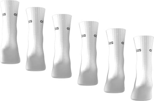 adidas Skarpetki unisex dla dorosłych liniowe skarpety z gumką 6 par opakowanie 6,5-8