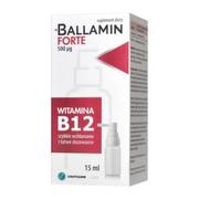 Witaminy i minerały - BALLAMIN FORTE Witamina B12 500µg, 15ml - >>> DARMOWA od 99zł <<< w 24h ! - miniaturka - grafika 1