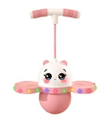 Skoczki dla dzieci - Skoczek Dla Dzieci Pogo Jumper  Świecący Led Różowy - miniaturka - grafika 1