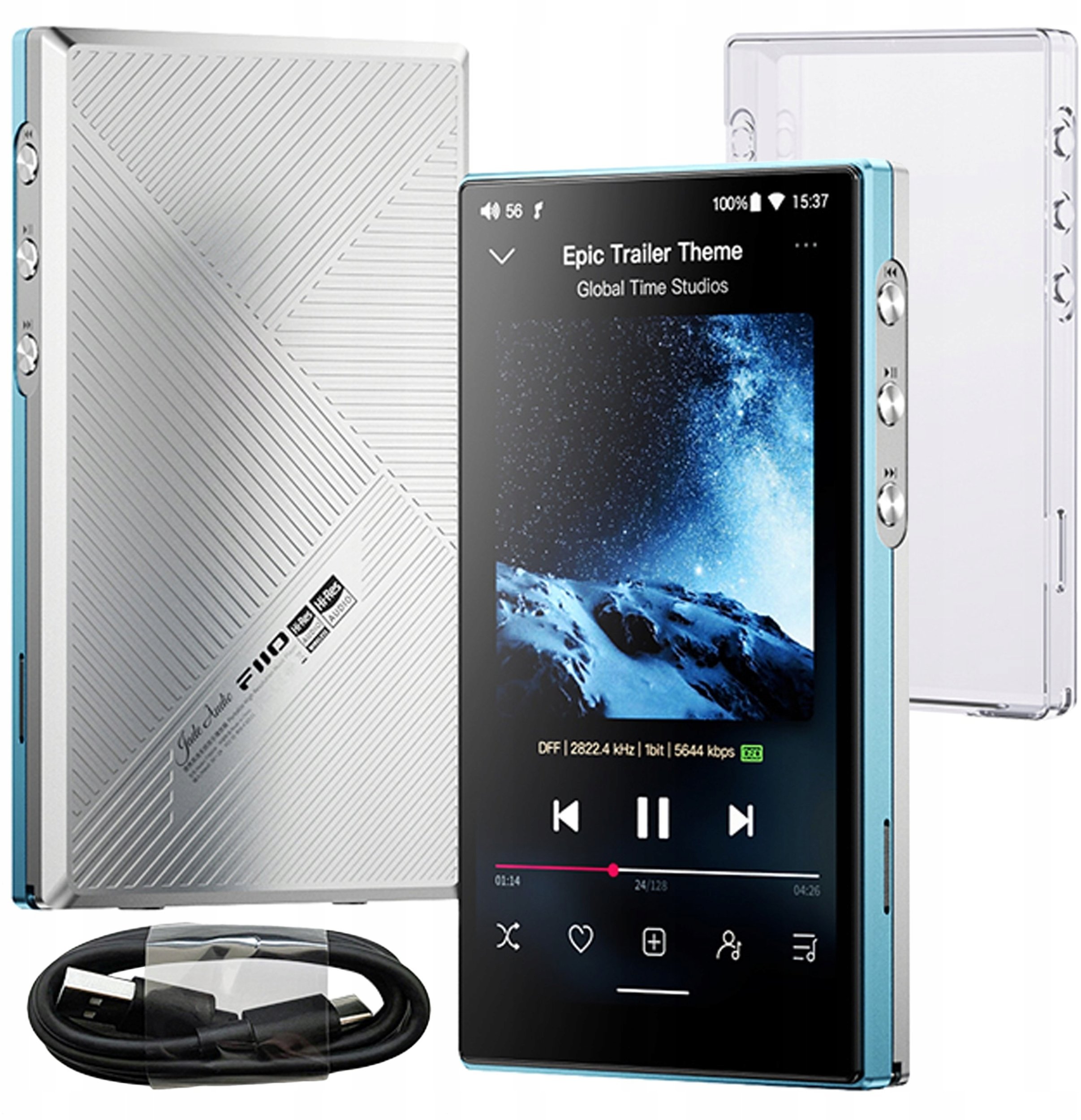 FiiO JM21 4GB+64GB Sky Blue - Przenośny odtwarzacz Hi-Res