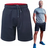 Spodenki męskie - Krótkie Spodenki SZORTY Dresowe Męskie CRICKET Granatowe XL Pako Jeans - miniaturka - grafika 1