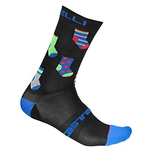 Castelli Skarpety Pazzo 18, uniseks, dla dorosłych, rozmiar S, czarne