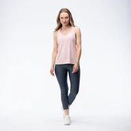 Koszulki i topy damskie - Damska koszulka bez rękawów UNDER ARMOUR TECH KNOCKOUT TANK 1389851-647 – Różowy - miniaturka - grafika 1
