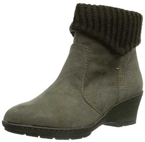 Softline 26372 damskie kozaki z krótką cholewką, szary - Szary Grey 200-42 EU X-Weit
