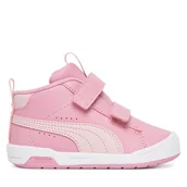 Buty dla dziewczynek - Sneakersy Puma Multiflex 2 Mid Sl V Inf 312153 04 Różowy - miniaturka - grafika 1