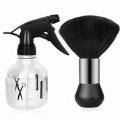 Pozostałe akcesoria fryzjerskie - TEMU Zestaw do Czyszczenia Fryzjerskiego Salonu: Spryskiwacz Wodą, Szczotka do Szyi i Profesjonalne Narzędzia do Stylizacji Włosów - miniaturka - grafika 1