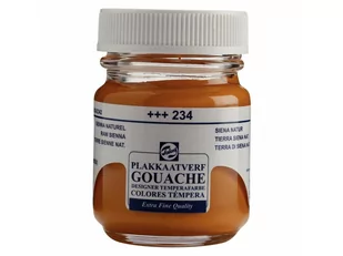 Talens Talens Gouache Extra Fine Jar 50 ml Raw Sienna - Farby i media malarskie - miniaturka - grafika 1