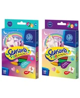 Masy plastyczne - Lekka masa plastyczna ASTRAFUN Sensorio Kids Jednorożec - 10 kol - miniaturka - grafika 1