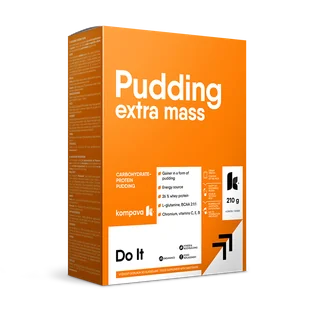 Extra Mass Puding karton 6 porcji, wanilia - Odżywki białkowe - miniaturka - grafika 1