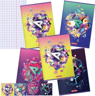 Herlitz Zeszyt A4 60k kratka HERLITZ z EKIPĄ Friza 5sztuk - Zeszyty szkolne - miniaturka - grafika 1