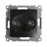 Gniazdka elektryczne - Kontakt Simon Gniazdo RTV końcowe SIMON54 antracyt - miniaturka - grafika 1