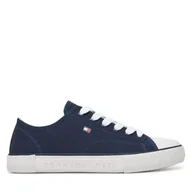 Buty dla chłopców - Trampki Tommy Hilfiger T3X9-33846-0890800 Granatowy - miniaturka - grafika 1