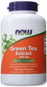 Suplementy naturalne - NOW Foods - Green Tea Extract, Zielona Herbata, 400mg, 250 vkaps - miniaturka - grafika 1