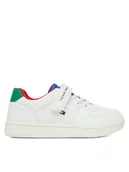 Buty dla chłopców - Tommy Hilfiger Sneakersy T1X9-34344-1355 S Biały - miniaturka - grafika 1