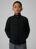 Bluzy dla chłopców - 4F Polar regular bez kaptura chłopięcy - czarny 164 (13-14 lat) - miniaturka - grafika 1