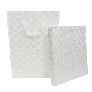 Kosz na pranie Modena biały - Kosze na bieliznę - miniaturka - grafika 1