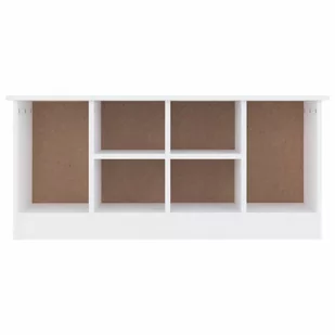 Ławka ze schowkiem na buty ALTA, biała, 100x35x45 cm, sosna Lumarko! - Ławki do przedpokoju - miniaturka - grafika 4
