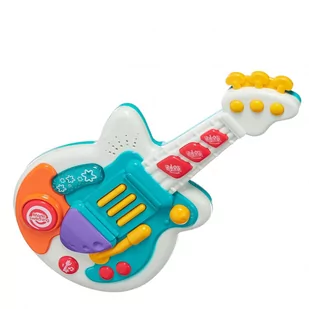 GITARA DLA DZIECI ZABAWKA ODGŁOSY ZWIERZĄT MELODIE MAŁY MUZYK 898-9077 - Instrumenty muzyczne dla dzieci - miniaturka - grafika 3