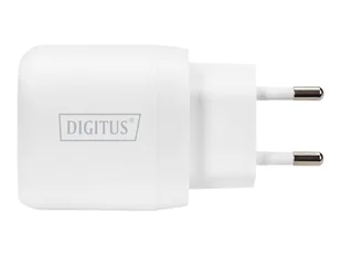 Ładowarka sieciowa DIGITUS zasilacz 1x USB-C PD 3.0 max. 20W LED biaa - Ładowarki do telefonów - miniaturka - grafika 1