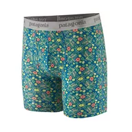 Bielizna sportowa męska - Męskie bokserki termoaktywne Patagonia Essential Boxer Briefs 6" skunk paradise: endless blue - S - miniaturka - grafika 1