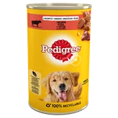 Mokra karma dla psów - Pedigree Wołowina w galaretce 1200g puszka - miniaturka - grafika 1
