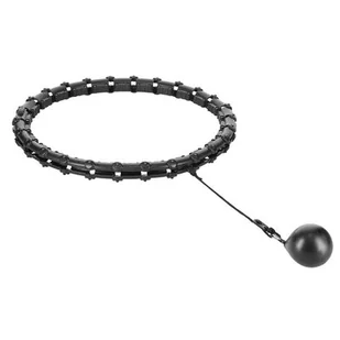 Hula hop HMS HHW11 Plus Size Czarny - Pozostały sprzęt i akcesoria do ćwiczeń - miniaturka - grafika 1