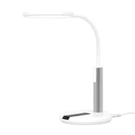 Lampy stojące - Biała lampka biurkowa, elastyczne ramię K-BL1513A BIAŁY z serii ERIS - miniaturka - grafika 1