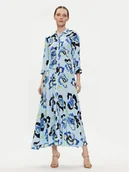 Sukienki - YAS Sukienka koszulowa Savanna 26022663 Niebieski Loose Fit - miniaturka - grafika 1