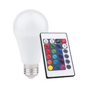 Żarówki LED - Żarówka ledowa 10W A60 E27 RGB dekoracyjna z pilotem - miniaturka - grafika 1