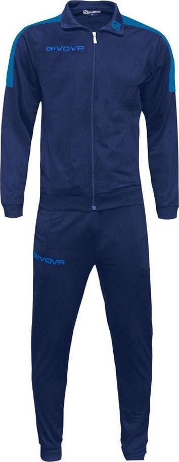 Givova Dres treningowy bluza + spodnie Tuta Revolution granatowo-niebieski TR033 0402 L
