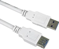 Kable USB - Kabel USB PremiumCord USB-A - USB-A 0.5 m Biały (ku3paa05w) - miniaturka - grafika 1