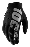 Rękawiczki rowerowe - 100% Rękawiczki Rowerowe Damskie Brisker Black Grey Sto-11016-057-10 L - miniaturka - grafika 1
