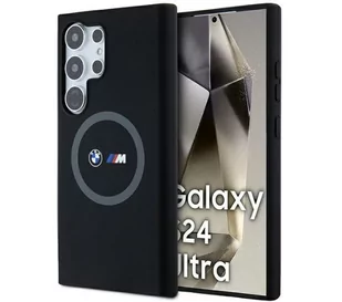BMW BMHMS24L23SROK S24 Ultra S928 czarny/black hardcase M Silicone Printed Ring MagSafe - Etui i futerały do telefonów - miniaturka - grafika 1