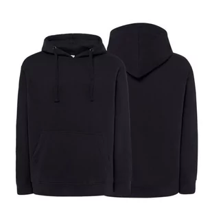 Bluza dresowa navy męska z logo na sercu nadrukiem logo firmy 290g SWRA KNG kolor NY bluza dresowa - Moda i Uroda OUTLET - miniaturka - grafika 1