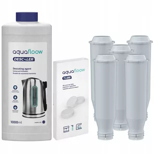 Aquafloow Tabletki odtłuszczające + odkamieniacz do ekspresu 1l + 5x filtr do Nivona - zamiennik - Akcesoria i części do ekspresów do kawy - miniaturka - grafika 1