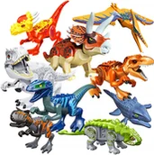 Klocki - Zestaw nr 1 - klocki figurki dinozaury - 9 szt. - miniaturka - grafika 1