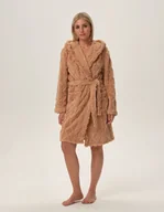 Szlafroki damskie - Szlafrok Fredda 41955-80X Beżowy - miniaturka - grafika 1