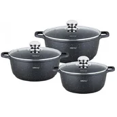 Zestawy garnków i patelni - Kinghoff ZESTAW GARNKÓW MARMUROWYCH KH-1606 1606 - miniaturka - grafika 1